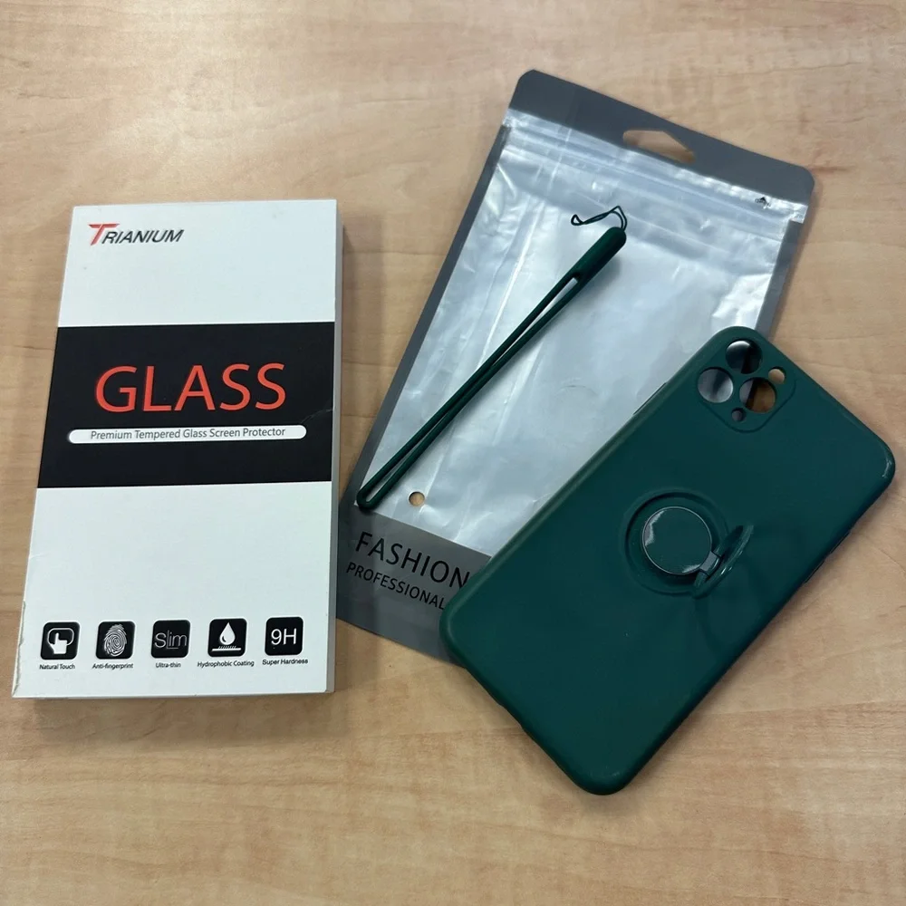 iPhone 11 Pro Max Loop Fashion Case and New Tempered Glass Screen Protector